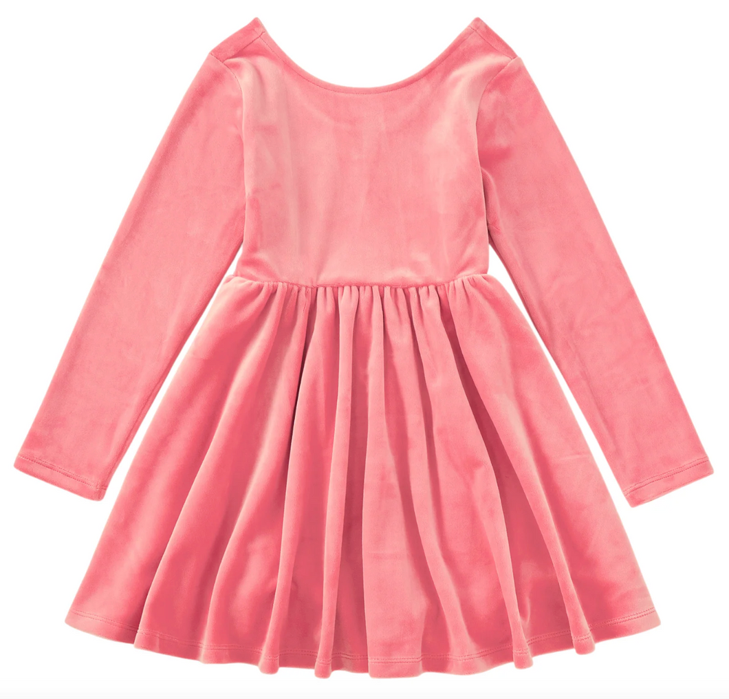 Tea Collection Velour Ballet Dress Mauveglow