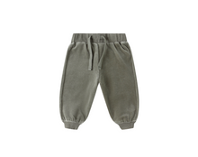 Load image into Gallery viewer, Quincy Mae Velour Relaxed Sweatpant Forest
