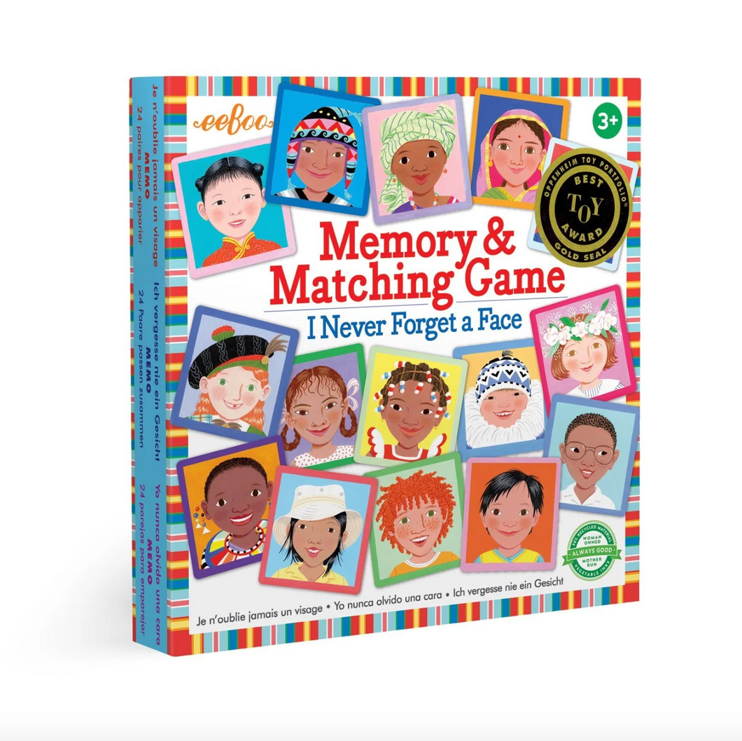 Eeboo I Never Forget a Face Memory & Matching Game