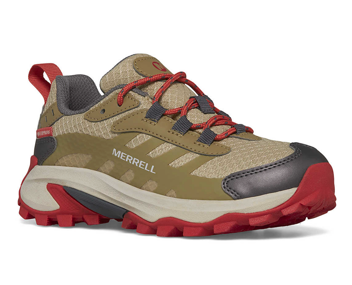 Merrell Big Kids Moab Speed 2 Low Waterproof Coyote – Silver Moon Kids
