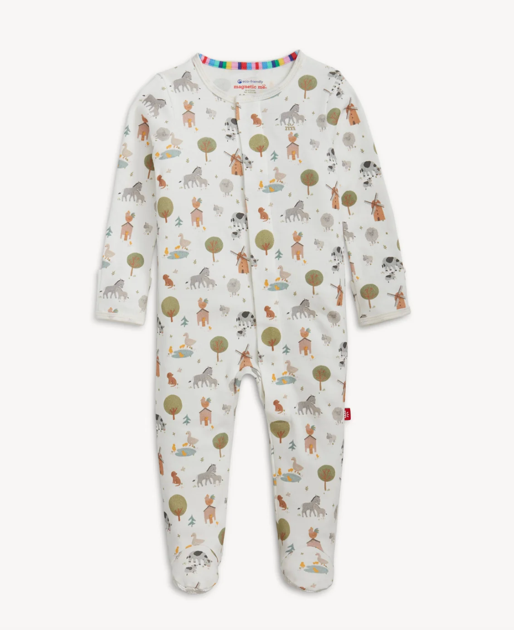 Magnetic Me Funny Farm Organic Cotton Magnetic Footie
