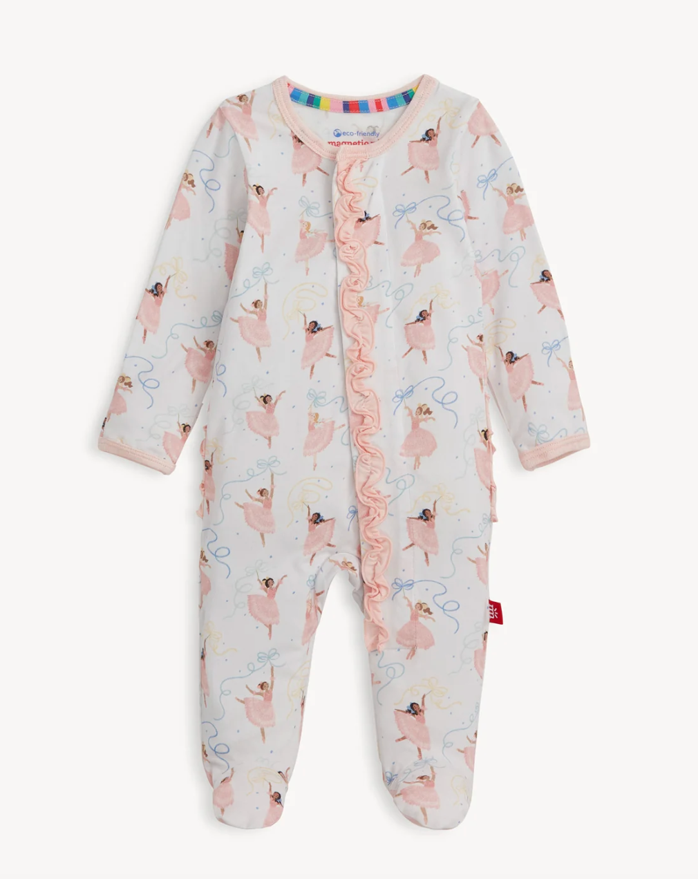 Magnetic Me Pretty Plies Modal Footie With Ruffle