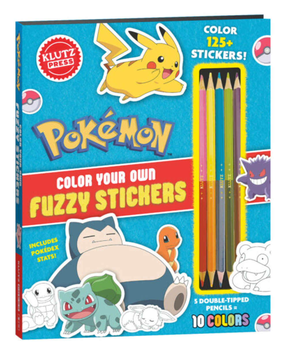 Klutz Pokémon Color Your Own Fuzzy Stickers