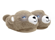 Load image into Gallery viewer, Robeez Tan Cuddles Light Up Slippers
