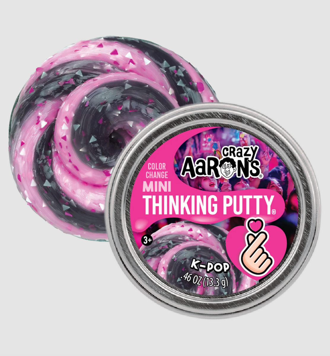 Crazy Aaron's K-Pop Mini Color Change Thinking Putty – Silver Moon Kids