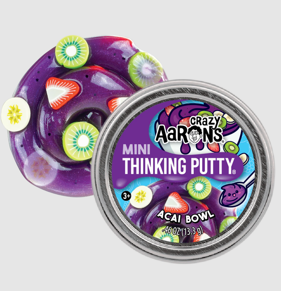 Crazy Aaron's Acai Bowl Mini Thinking Putty – Silver Moon Kids