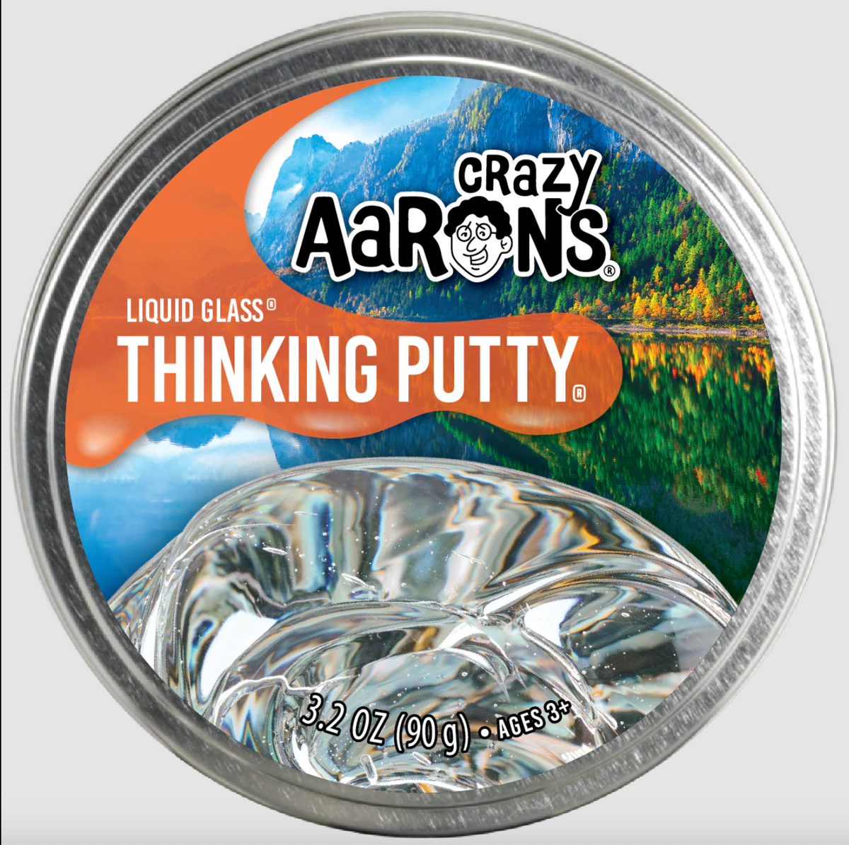 Crazy Aaron's Liquid Glass Thinking Putty – Silver Moon Kids