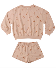 Load image into Gallery viewer, Rylee + Cru Summer Terry Set Cherry Bows
