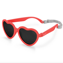 Load image into Gallery viewer, Jan &amp; Jul Nautical Red Heart Glasses Black Lenses Size M (2-6y)
