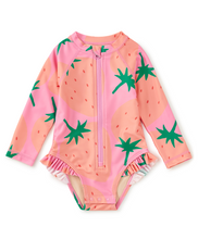Load image into Gallery viewer, Tea Collection Rash Guard Baby Swimsuit Fresas Favoritas
