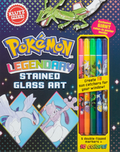Load image into Gallery viewer, Klutz Pokemon Legendary Stained Glass Art
