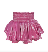 Load image into Gallery viewer, Lola And The Boys Metallic Skirt Hot Pink
