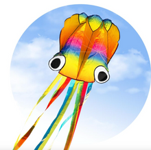 Load image into Gallery viewer, Rainbow Octopus Kite 161" Colorful Inflatable Beach Kite for Kids Easy Fly
