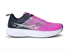 Load image into Gallery viewer, Saucony Ride Kdz Fuchsia/Black
