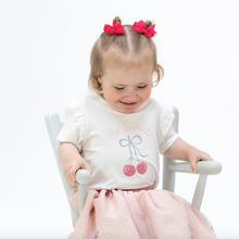 Load image into Gallery viewer, Angel Dear Ruffle Tee Sweet Bow Cherries Solid Stalactite

