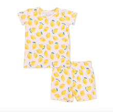 Load image into Gallery viewer, Angel Dear Loungewear Short Set Sunny Lemons
