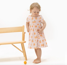 Load image into Gallery viewer, Angel Dear Twirly Dress With Cartwheel short Sweet Peach

