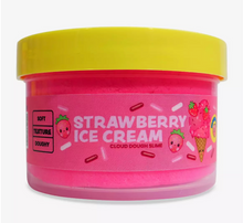 Load image into Gallery viewer, Peachybbies Strawberry Ice Cream Cloud Dough Slime
