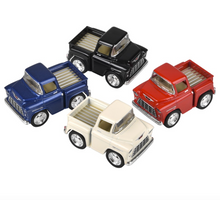 Load image into Gallery viewer, Mini Chevy Stepside Pull Back Toy Truck – 2" Die-Cast Vehicle
