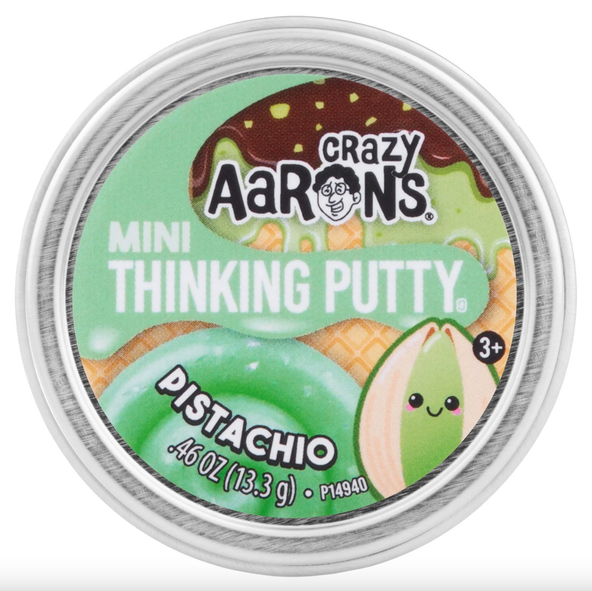 Crazy Aaron's Mini Thinking Putty Pistachio – Silver Moon Kids