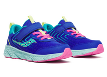 Laden Sie das Bild in den Galerie-Viewer, Saucony Wind 3.0 A/C Lila/Türkis Größe 5M Große Kinder
