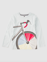 Load image into Gallery viewer, Tea Collection Color Wheel Bike Graphic Tee – Pearl Blue
