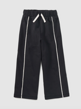 Laden Sie das Bild in den Galerie-Viewer, Tea Collection Lace Trim Track Pants Jet Black
