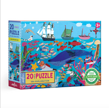 Load image into Gallery viewer, Eeboo Sea Exploration 20 Piece Big Puzzle
