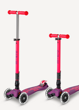 Laden Sie das Bild in den Galerie-Viewer, Micro Kickboard Maxi Deluxe Faltbar Neon LED
