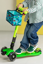 Load image into Gallery viewer, Micro Kickboard Maxi Deluxe Foldable Neon Parrot Green LED
