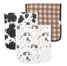 Load image into Gallery viewer, Copper Pearl Premium Burp Cloths 3-Pack Jo
