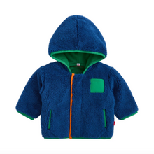 Laden Sie das Bild in den Galerie-Viewer, Magnetic Me Hudson Bay Striped Sherpa Jacket
