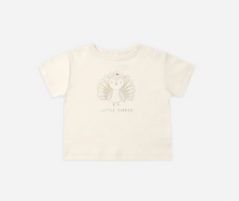 Load image into Gallery viewer, Quincy Mae Boxy Tee Little Turkey
