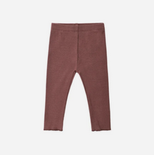 Load image into Gallery viewer, Quincy Mae Ribbed Legging Black Cherry
