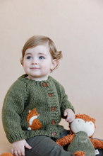 Load image into Gallery viewer, The Blueberry Hill Fox Cardigan – Woodland Knit Sweater
