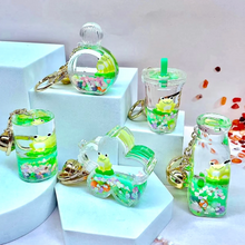 Laden Sie das Bild in den Galerie-Viewer, Frog Boba Floaty Keycharm
