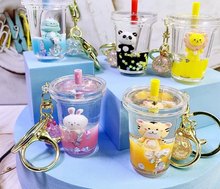 Laden Sie das Bild in den Galerie-Viewer, Zoo Animal Boba Floaty Keycharm
