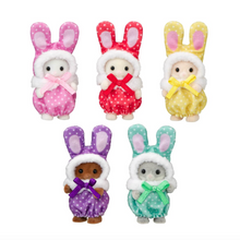 Load image into Gallery viewer, Calico Critters Colorful Bunny Costume Babies
