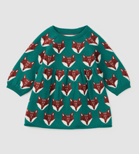 Load image into Gallery viewer, Tea Collection Family Fox Sweater Dress Foxwood Fair Isle
