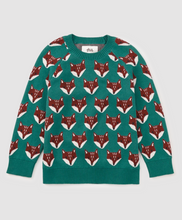 Load image into Gallery viewer, Tea Collection Family Fox Sweater Foxwood Fair Isle
