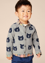 Load image into Gallery viewer, Tea Collection Iconic Baby Cardigan Baby Bears Size 4 Toddler

