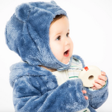 Load image into Gallery viewer, Magnetic Me Bears Winter Sky Minky Hat Size 6-12m

