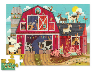 Crocodile Creek Barnyard Buddies Floor Puzzle 36 Piece