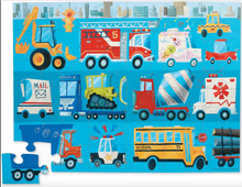 Load image into Gallery viewer, Crocodile Creek Vehicles Floor Puzzle 36 Piece
