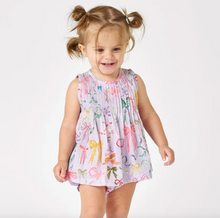 Load image into Gallery viewer, Pink Chicken Baby Girls Jaipur 2 Piece Set Lavender Watercolor Bows
