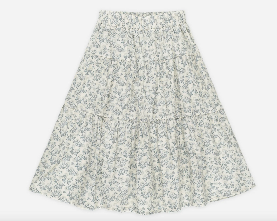 Rylee + Cru Tiered Midi Skirt Blossom