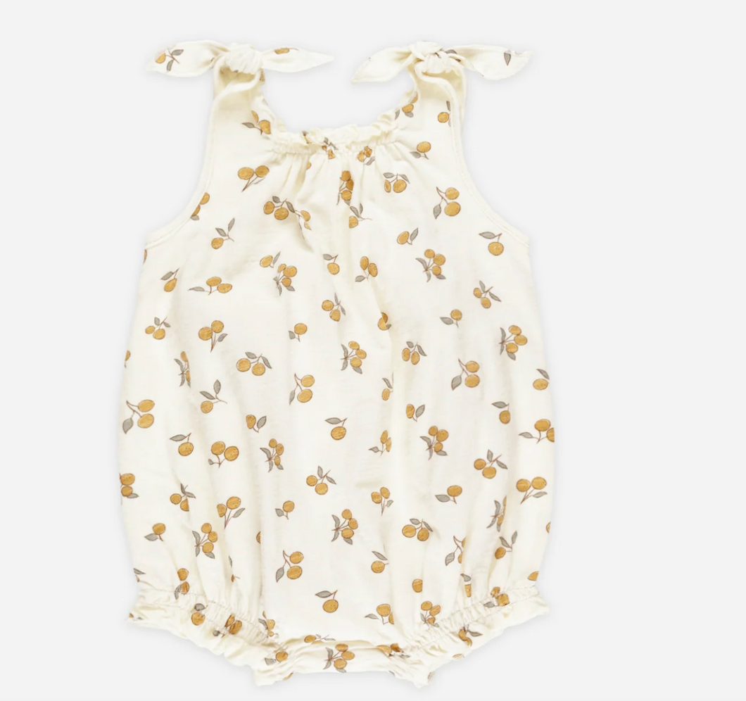 Rylee + Cru Shoulder Tie Bubble Oranges