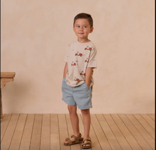 Load image into Gallery viewer, Rylee + Cru Raw Edge Tee Moped
