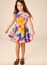 Load image into Gallery viewer, Tea Collection Button Back Skirted Dress Large Tropical Floral
