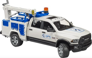 Bruder RAM 2500 Service Truck with Rotating Beacon Light